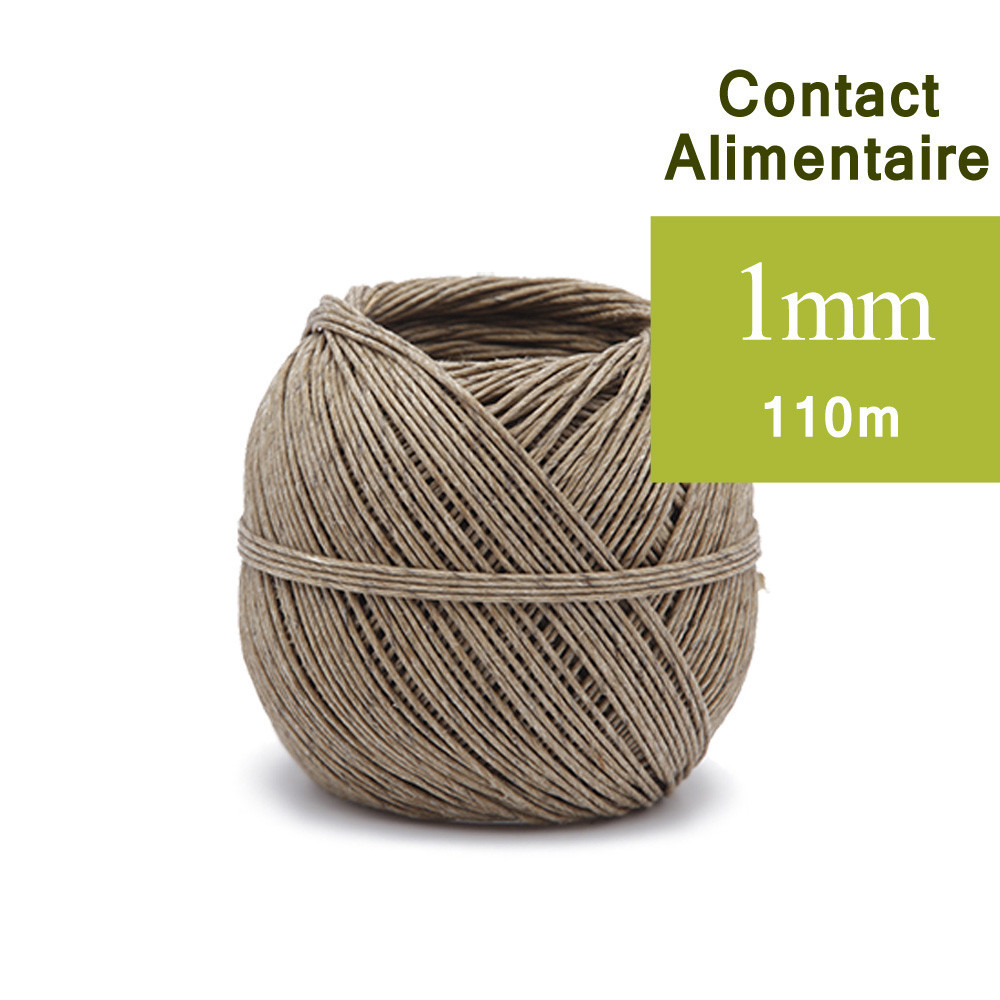 Ficelle alimentaire - Polyester - 40 g - Longueur 100 m Chapuis