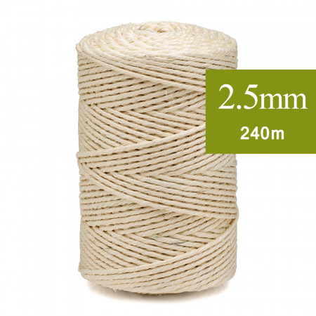 Ficelle Naturelle SISAL Type 350 Traitée Pack de 25kg (6 bobines)